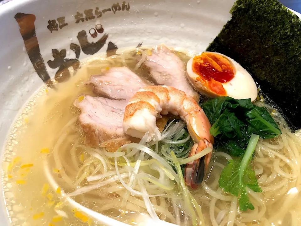 ゆず塩らーめん＠麺匠 大阪ラーメン しおじん 鳳店|らーめん好き！さん