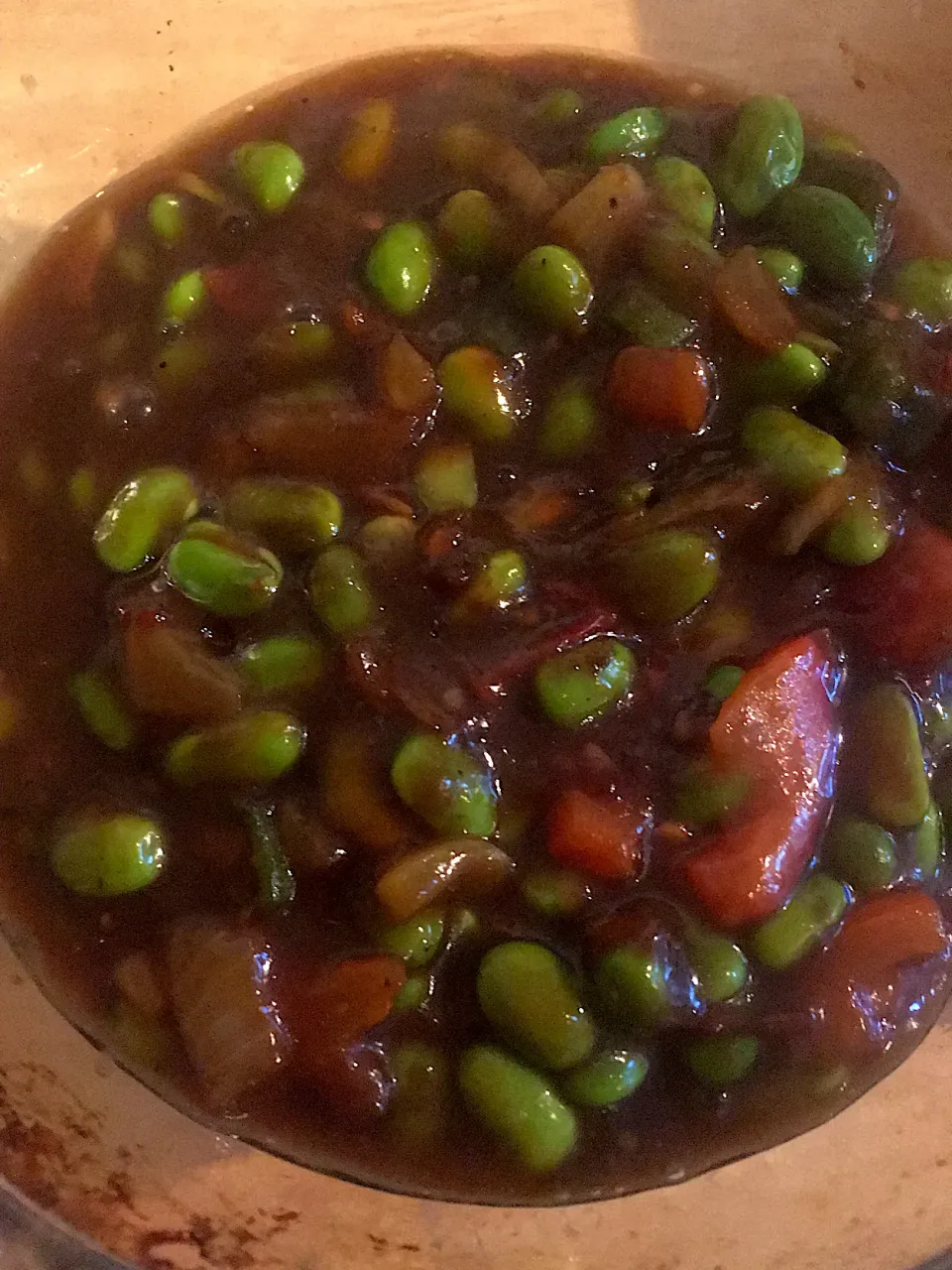 Stewed edamame beans !|Leona A Williamsさん