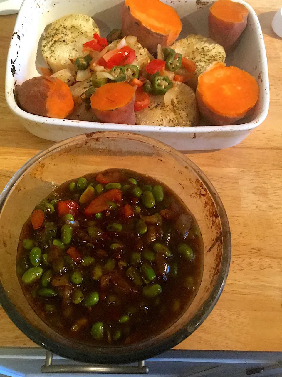 Root vegetables and edamame beans!|Leona A Williamsさん