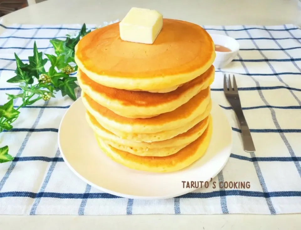 やってみたかったホットケーキタワー😍🥞🍴|taruto⭐️さん