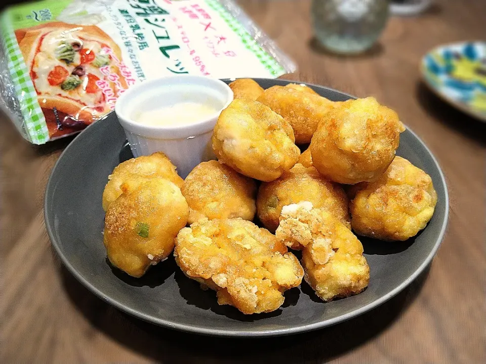 豆腐の唐揚げ　豆乳シュレッドディップ|古尾谷りかこさん