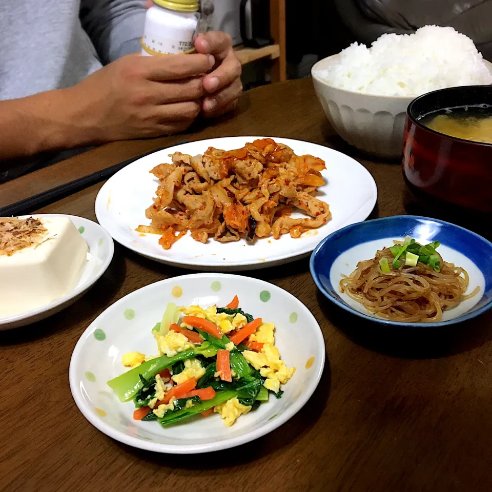 からあげビールさんの料理 お箸が止まらない♡小松菜と卵のナムル【祝かのりちゃん】|あっつさん