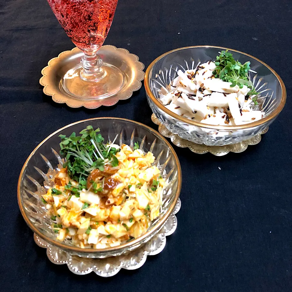 青森ねばねば長芋２種＊食べる明太ラー油＊塩昆布金ゴマ🌿|henryさん