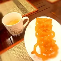 Snapdishの料理写真:jalebi with chai|Jawed Maroofさん