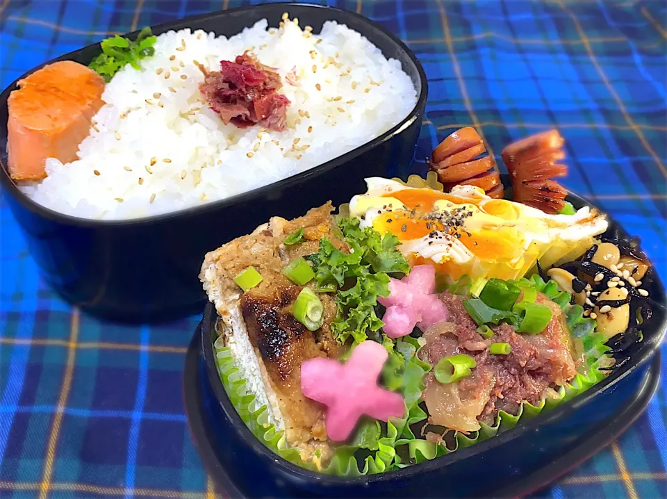 Snapdishの料理写真:🌱鶏の胡麻味噌焼き弁当|eiyadeさん