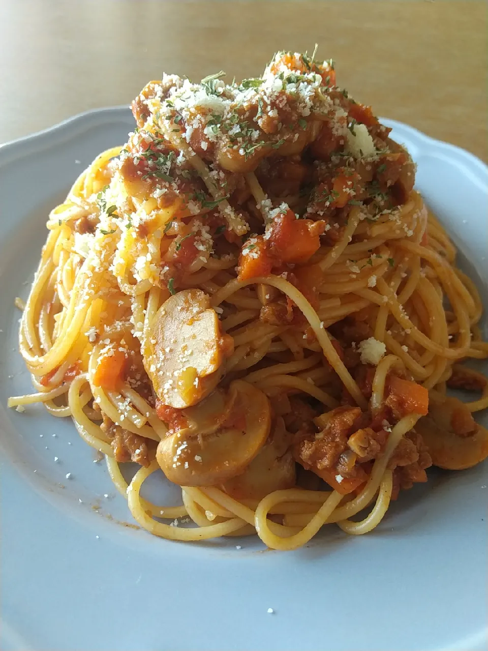 大豆のミートソースパスタ|まきごろうさん