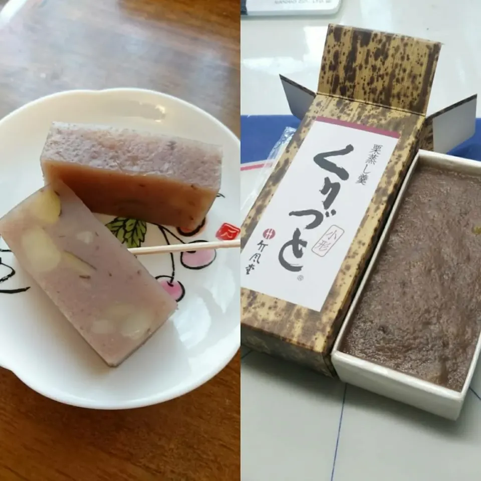 Snapdishの料理写真:栗蒸し羊羮🌰|しまだ ちえこさん