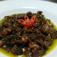 Baby Squid with Green Chili Sauce|Babathia Pizzaさん