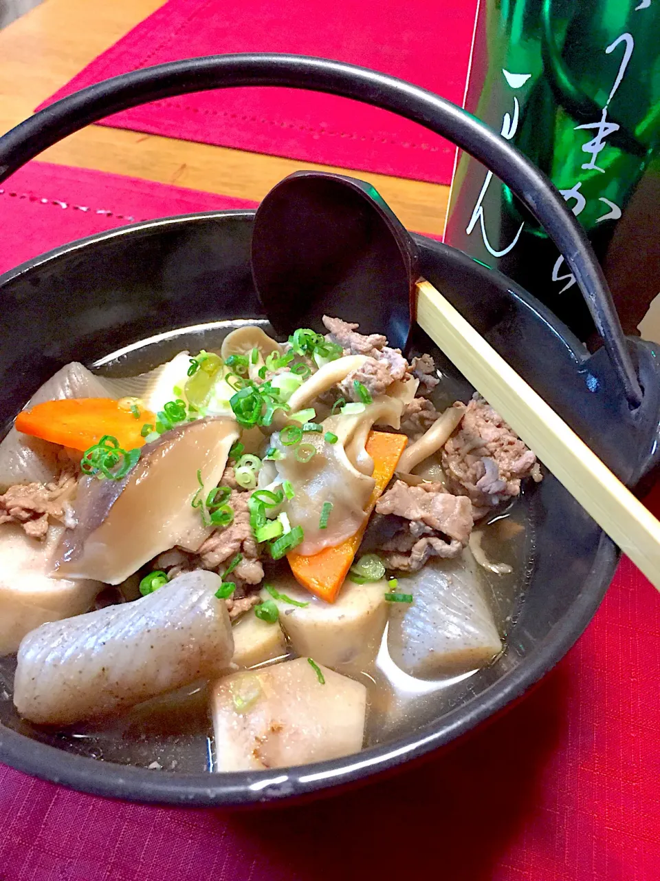 ぽっちさんの料理 山形の芋煮(内陸風)|おかちさん