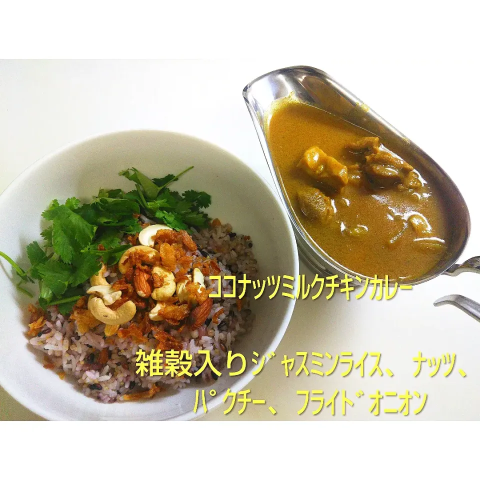 Snapdishの料理写真:ココナッツミルクチキンカレー|alohameguさん