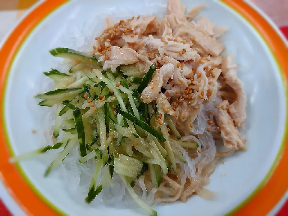 バンバンジーの糖質控えめ冷麺|よっしー(=^ェ^=)さん