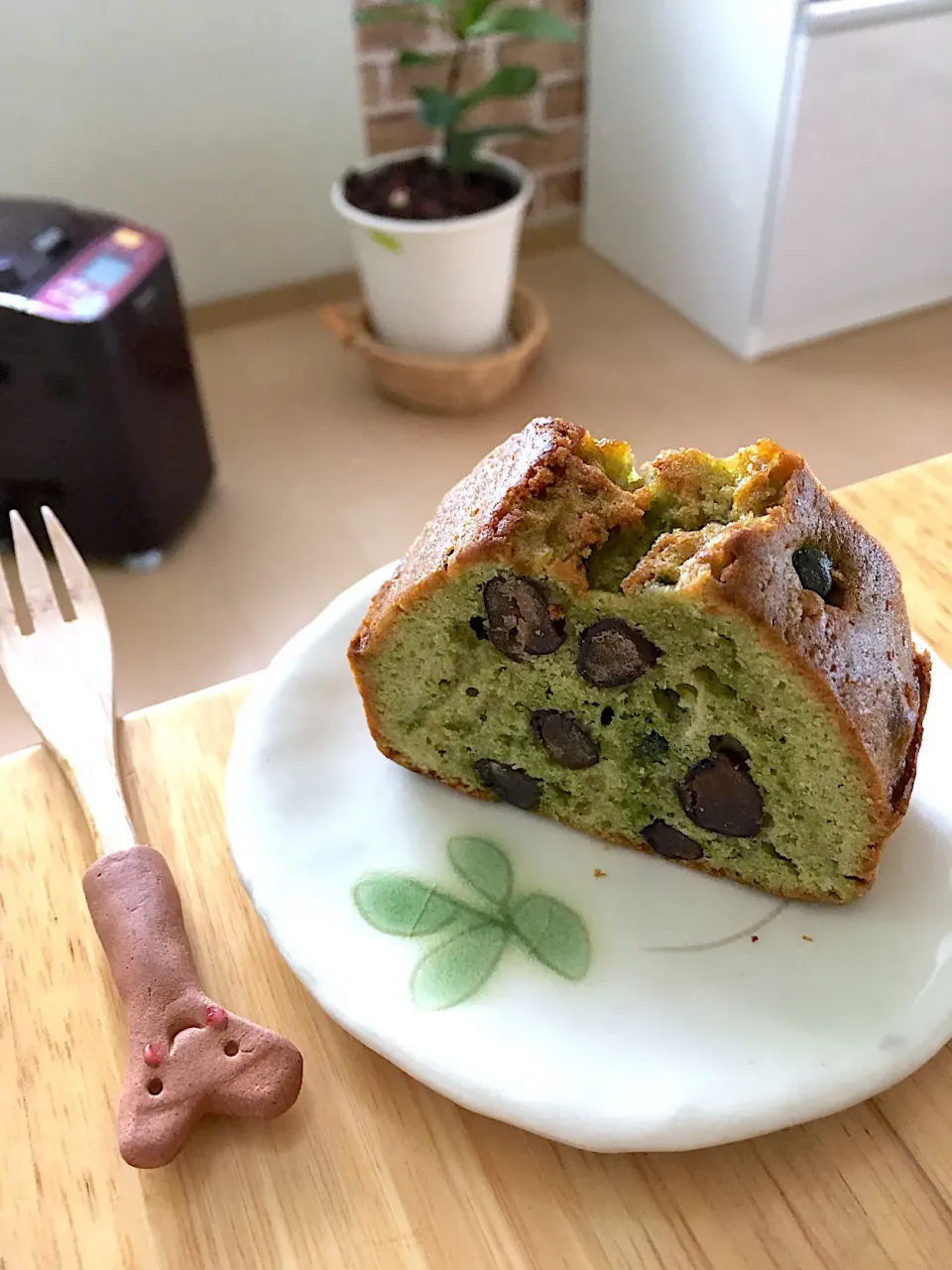 抹茶とお豆のパウンドケーキ😋❤️|さくたえさん