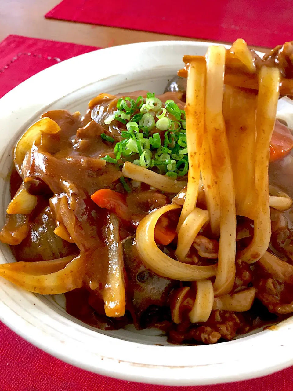 まりおさんの料理 芋煮ｶﾚｰうどん|おかちさん