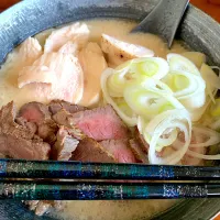 Snapdishの料理写真:タンパク質ゲットラーメン！|まるちーずさん