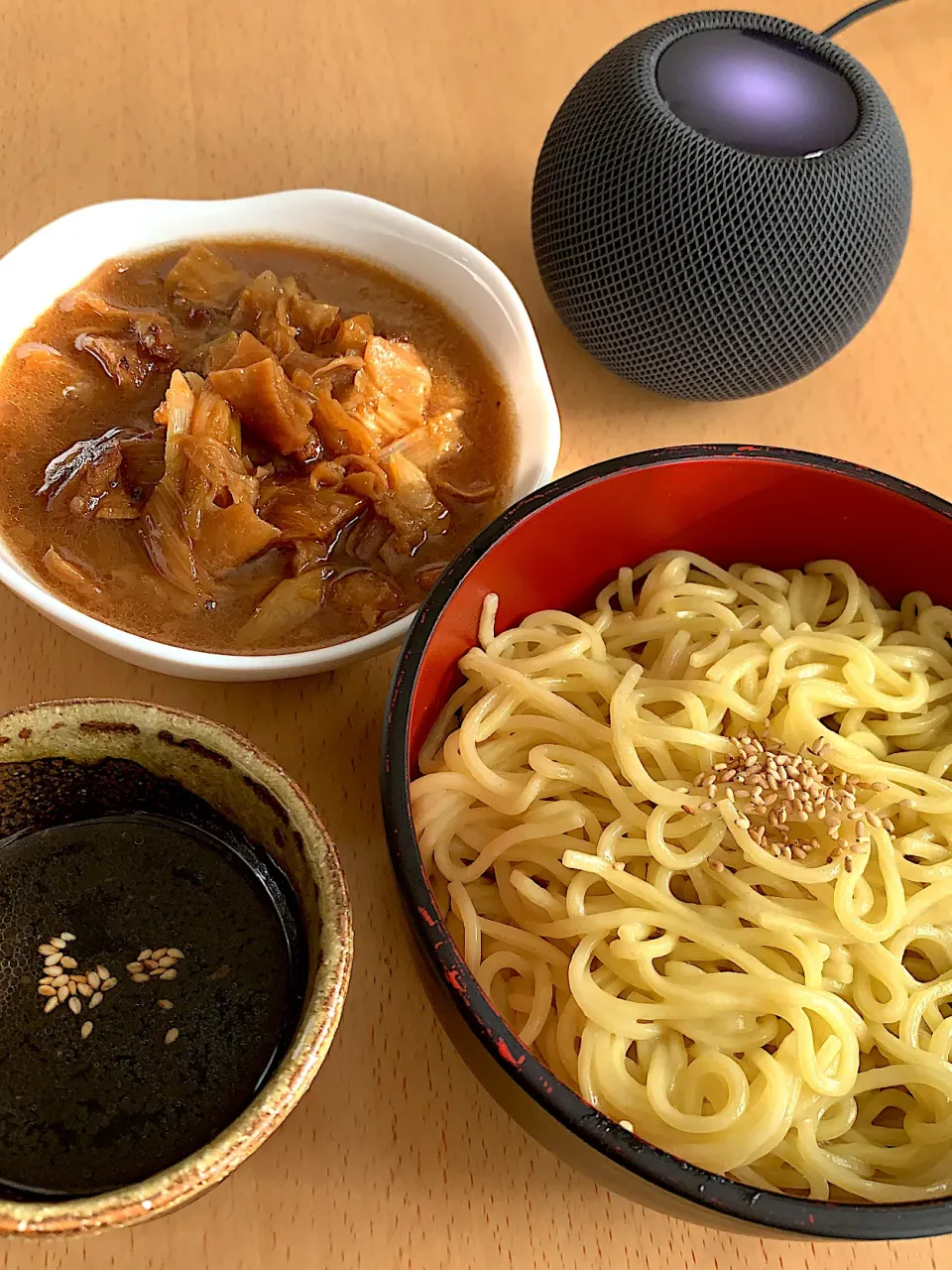 つけ麺&牛すじとネギを煮込んだナニカ|G0MAさん