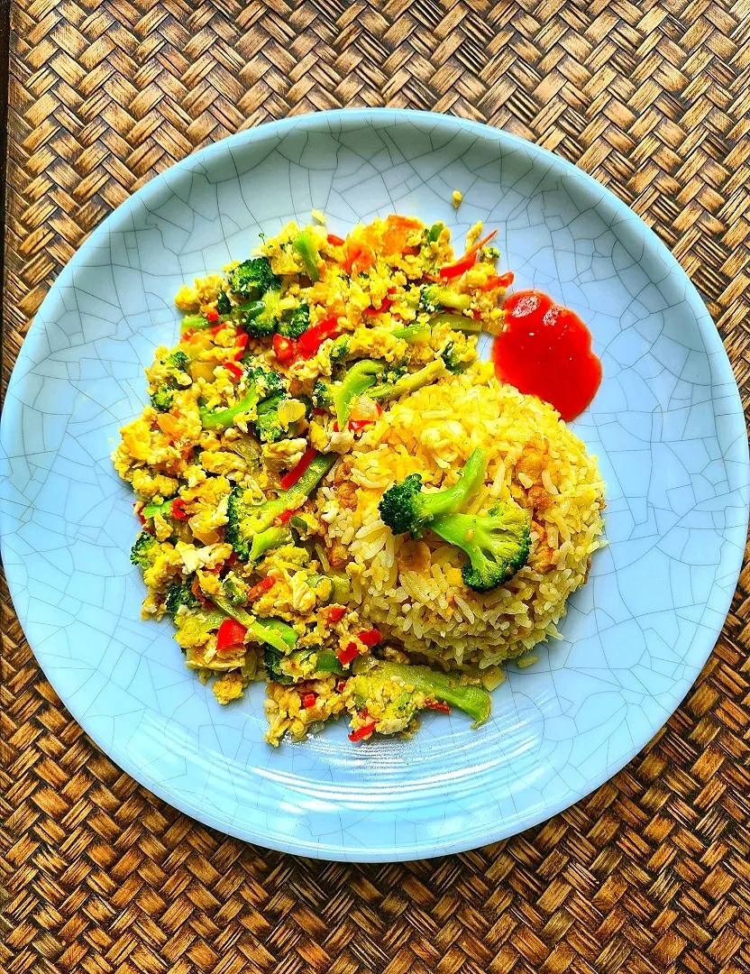 Snapdishの料理写真:Butter Fried Rice + Srambled egg with Veggies|Norli MKさん