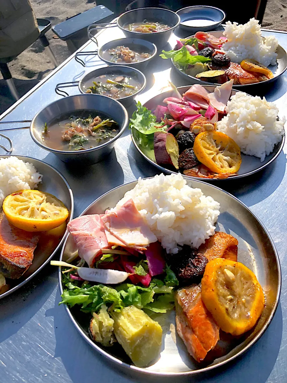 キャンプの朝ごはん♪|ちーちさん