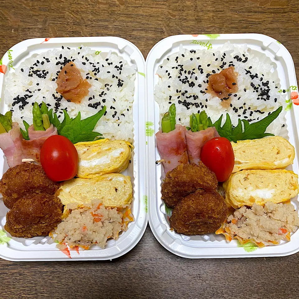 Snapdishの料理写真:娘&自分弁当♪20.11.17|れもんてぃさん