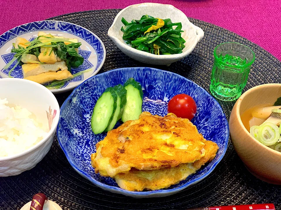 20201116-1 豚肉のピカタがメインのお夕飯🥢|Seikoさん