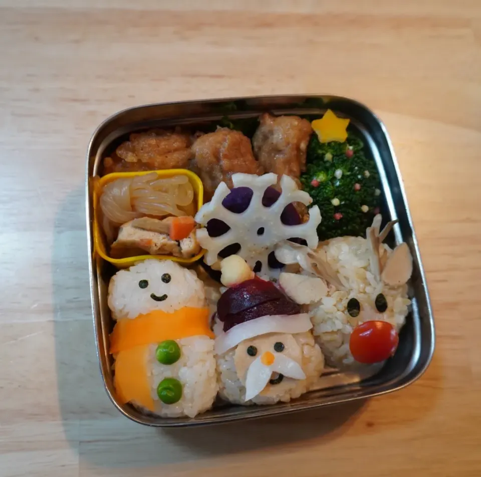 Snapdishの料理写真:ヴィーガン＆グルテンフリー あわてんぼうサンタさん弁当|dinotailさん