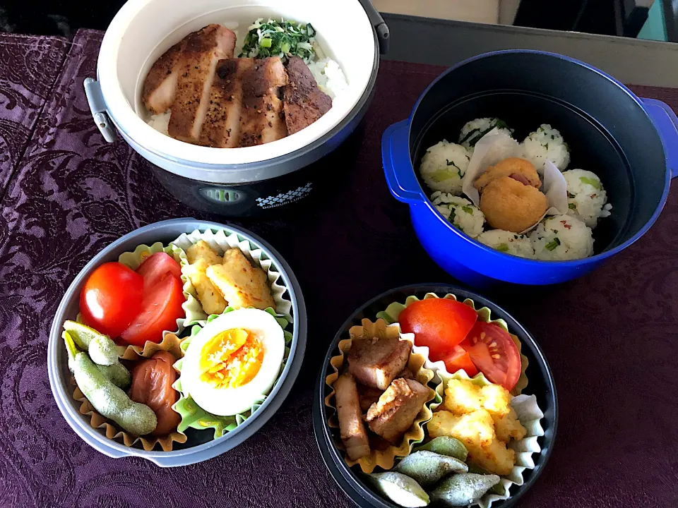 Snapdishの料理写真:父娘弁当|csigapogiさん