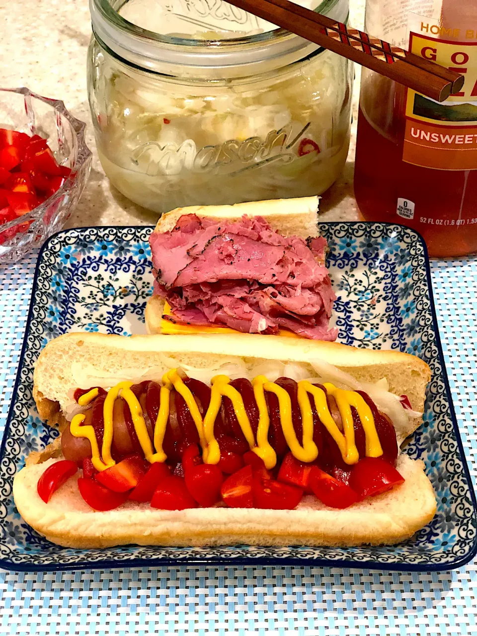 ホットドッグ🌭！パストラミチェダーチーズ🧀！|Mayumiさん