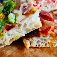 Snapdishの料理写真:Pizza romana broccoli e salsiccia|ziomikさん