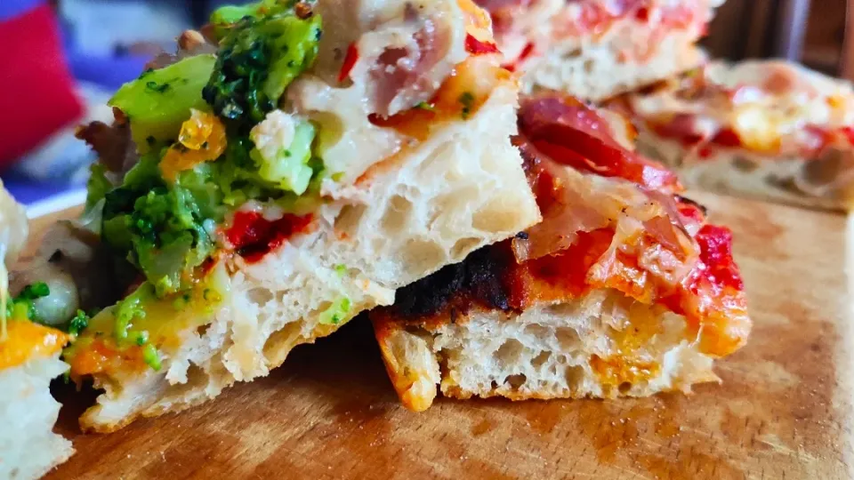 Pizza romana broccoli e salsiccia|ziomikさん