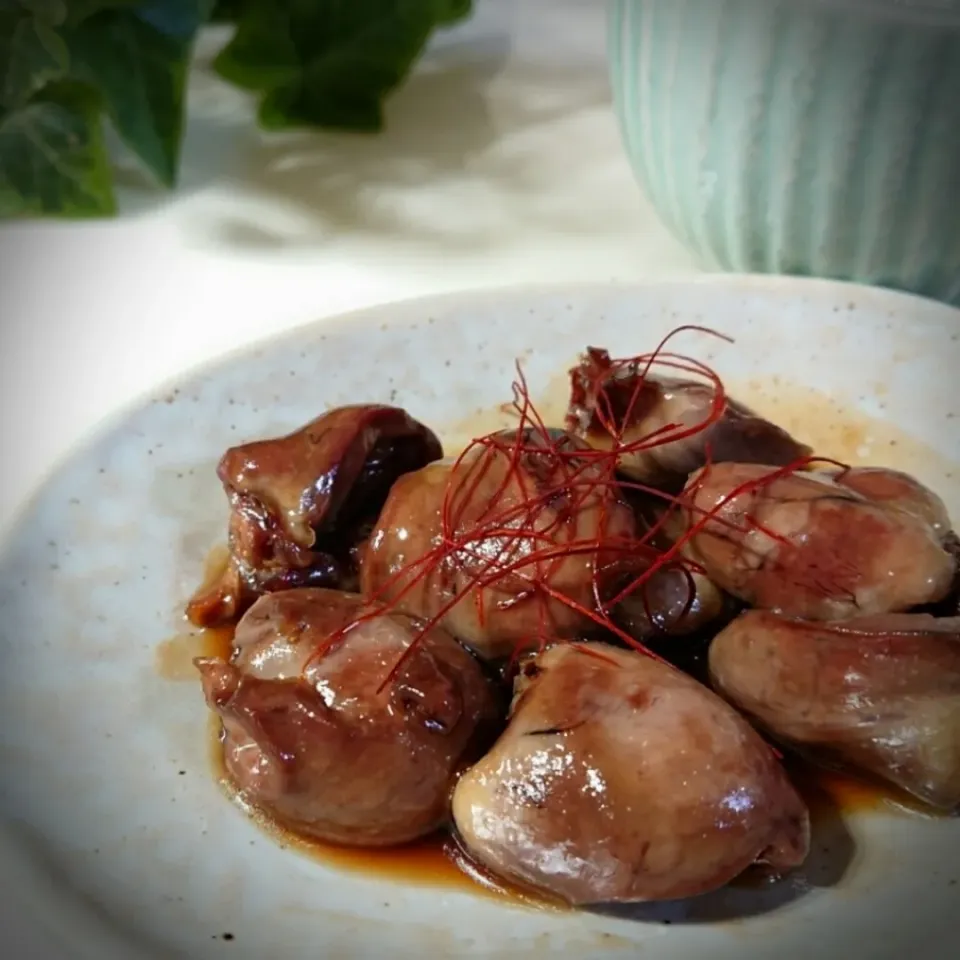 チキンハートの甘辛煮|ポトスさん