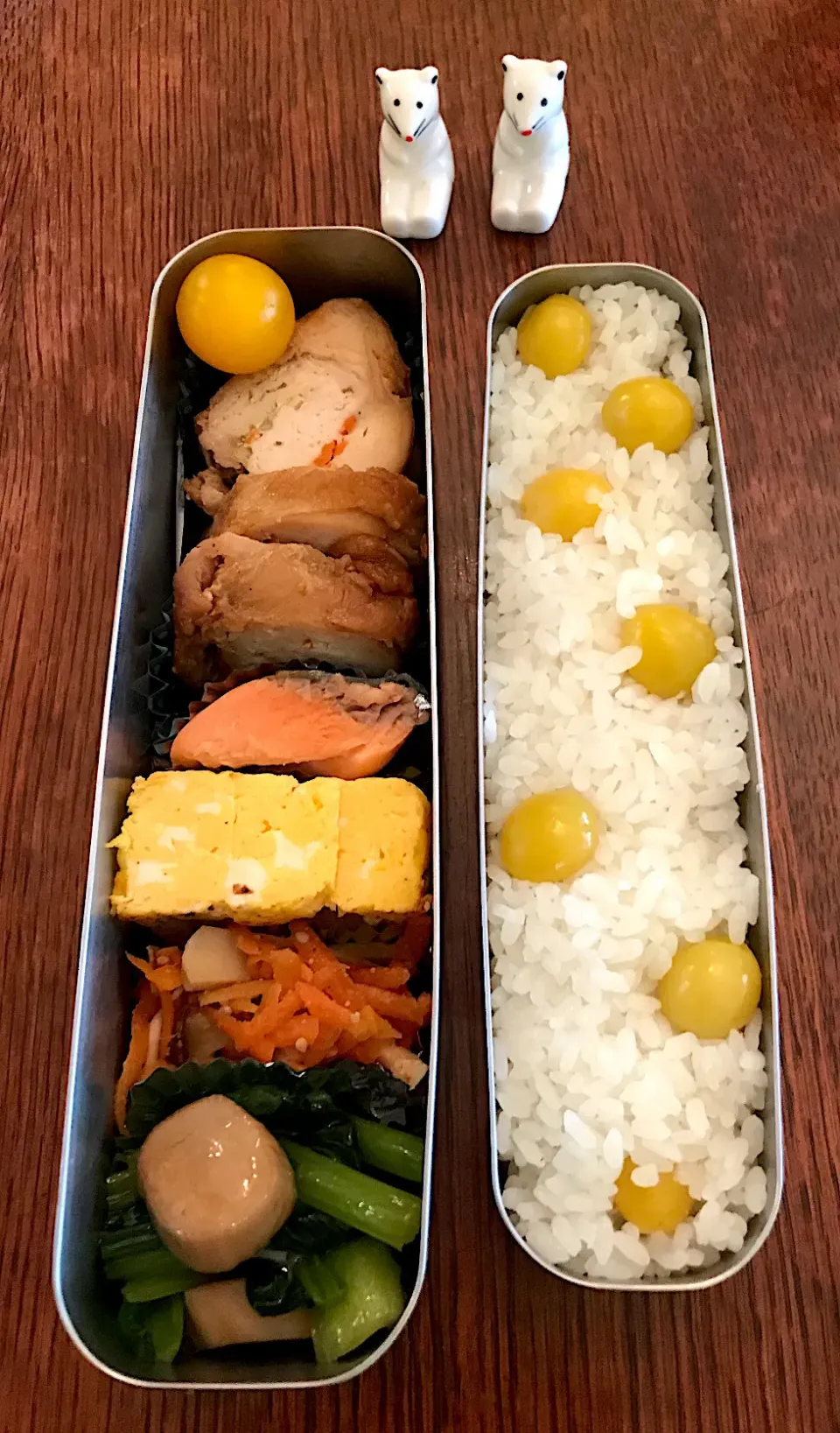 ランチ #銀杏ごはん  #お弁当  #お弁当記録  #チキンロール|小松菜さん