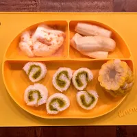 Snapdishの料理写真:息子朝ごはん|NAMIさん