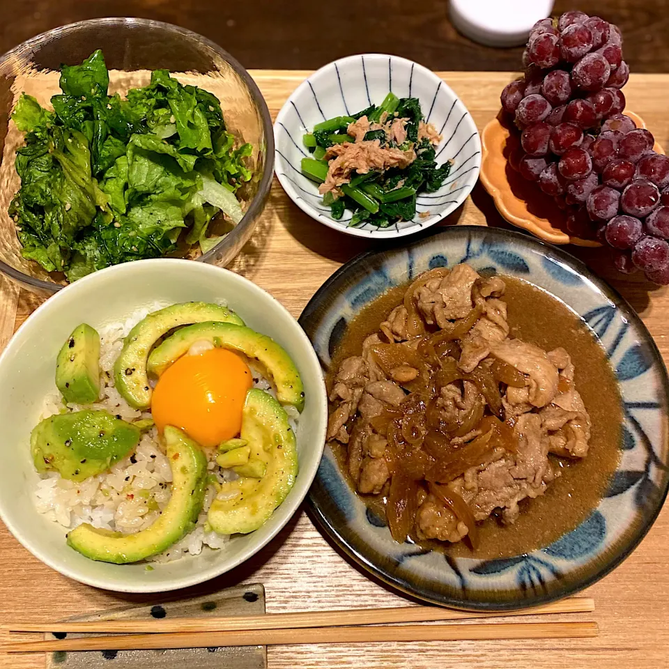 Snapdishの料理写真:アボカドの漬け丼|なつこさん