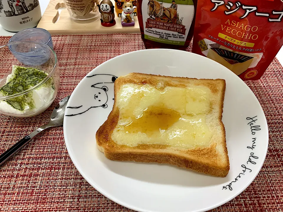 使ってみました♡朝ごパン🍞　アジアーゴ　チーズ🌺|パンプキン7さん