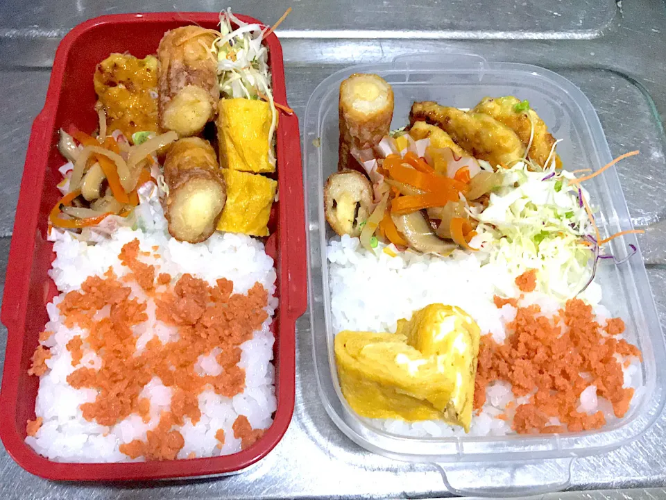 鶏つくねと、ちくわチーズのお弁当♪|こーやさん