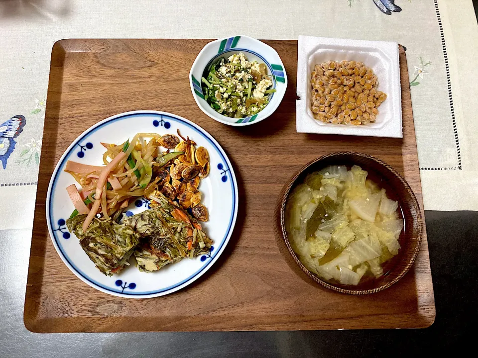 水菜のチヂミのご飯|みよさん