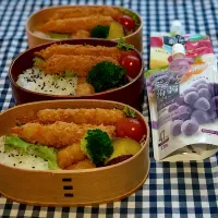 Snapdishの料理写真:エビフライ弁当|NOWAさん