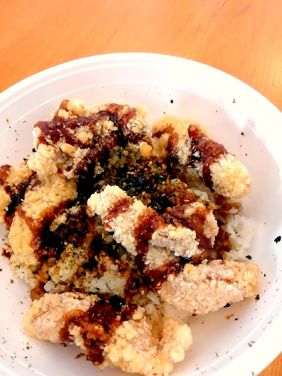 crispy chicken don  with teriyaki sauce|Heby Lowさん