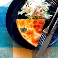 Snapdishの料理写真:Salmon quiche lunch|Natさん