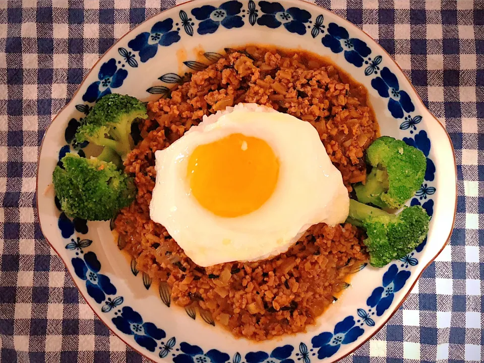 ごぼうと椎茸で和風キーマカレー|りーちゃさん