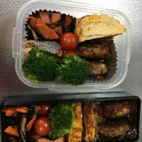 Snapdishの料理写真:彼の2日分のお弁当|honeyさん