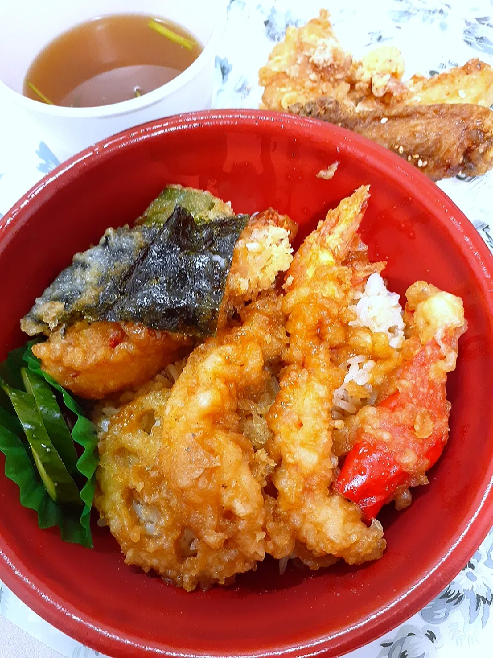 🔷テイクアウト限定🦐天丼¥388‼️🔷|@きなこさん