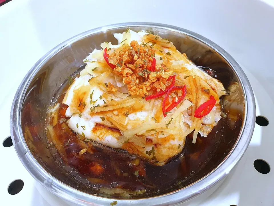 Steamed Cod Fish w/ Soy Sauce|envymaqueenさん