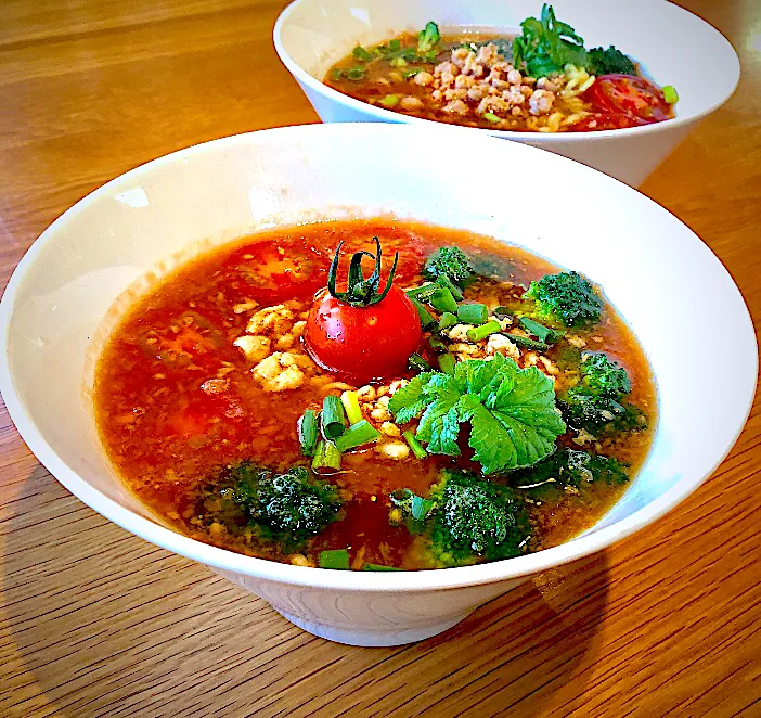 Snapdishの料理写真:トマトラーメン🍅|Satomi Sakaueさん