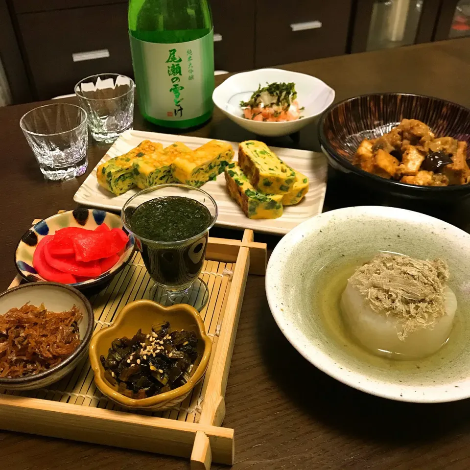 日本酒に合わせた家飲み|MAYUKOさん