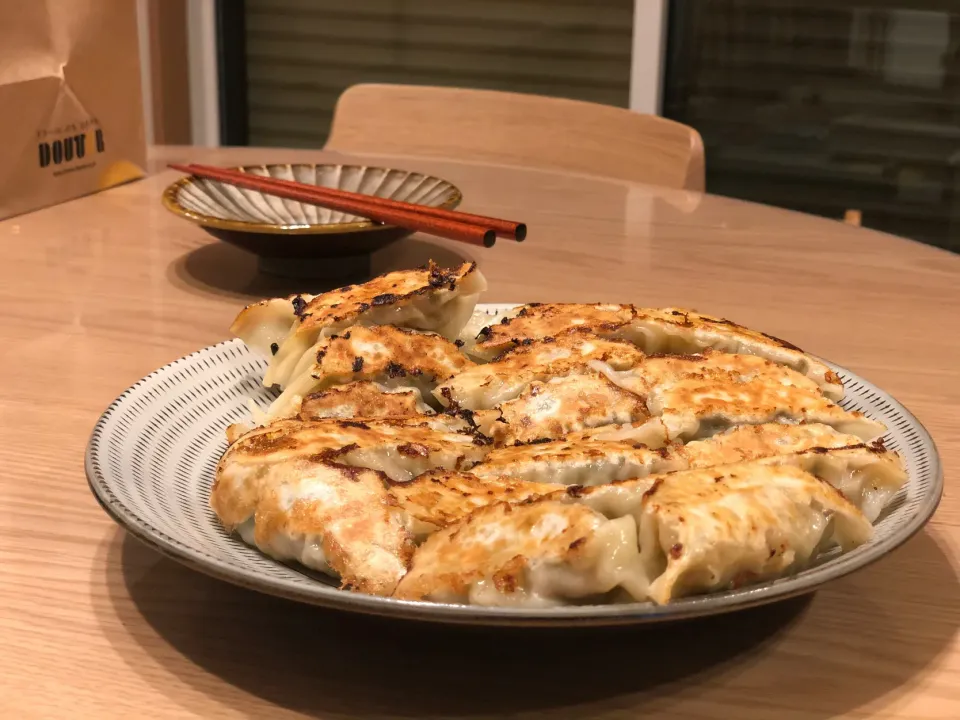 小石原焼きで餃子😊|たんぽぽぽんさん