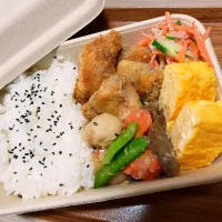 Snapdishの料理写真:まぐろほほ肉弁当|わんこ亭さん