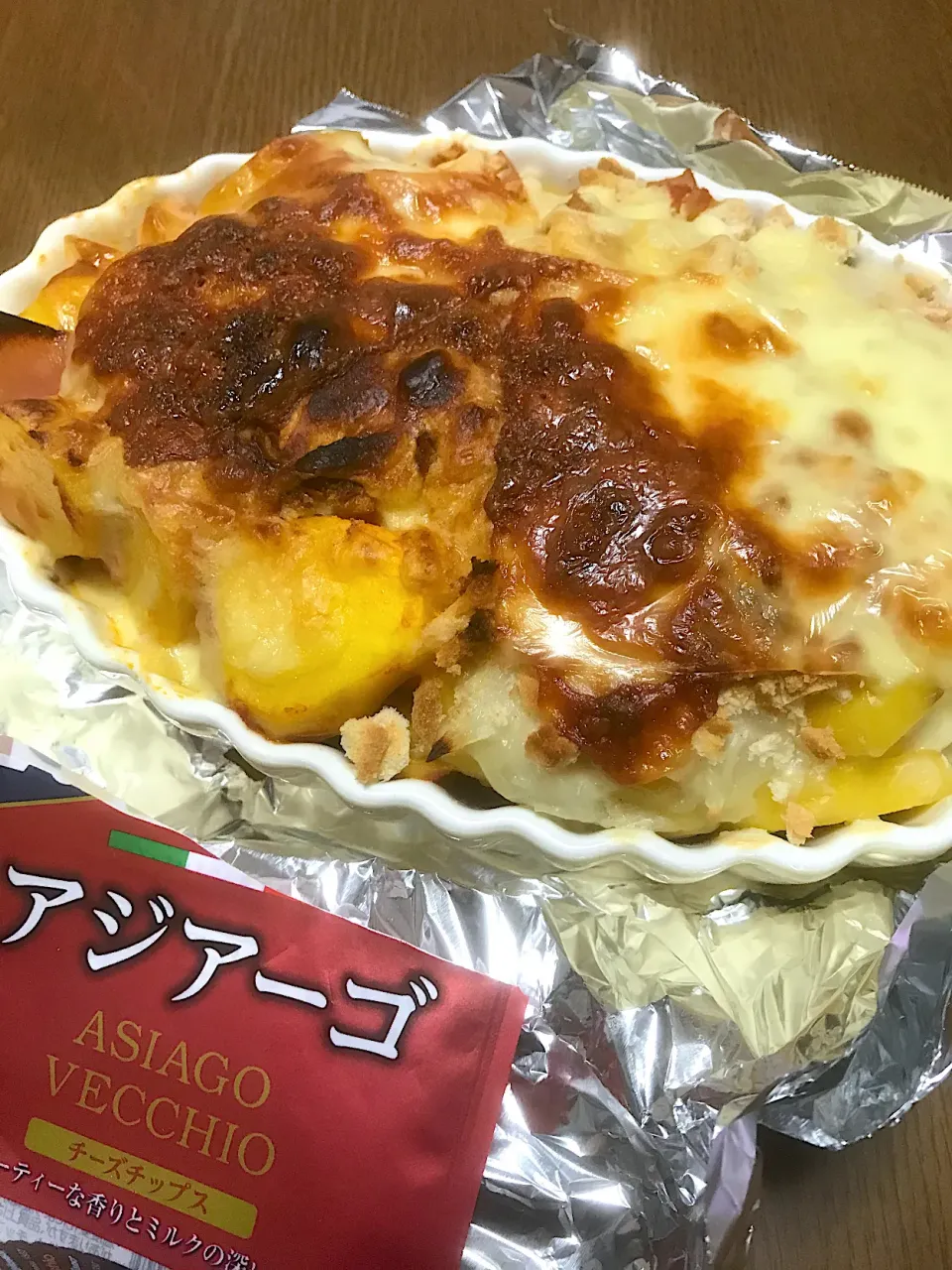 【アジアーゴ】3種チーズのポテトグラタン|フェンさん