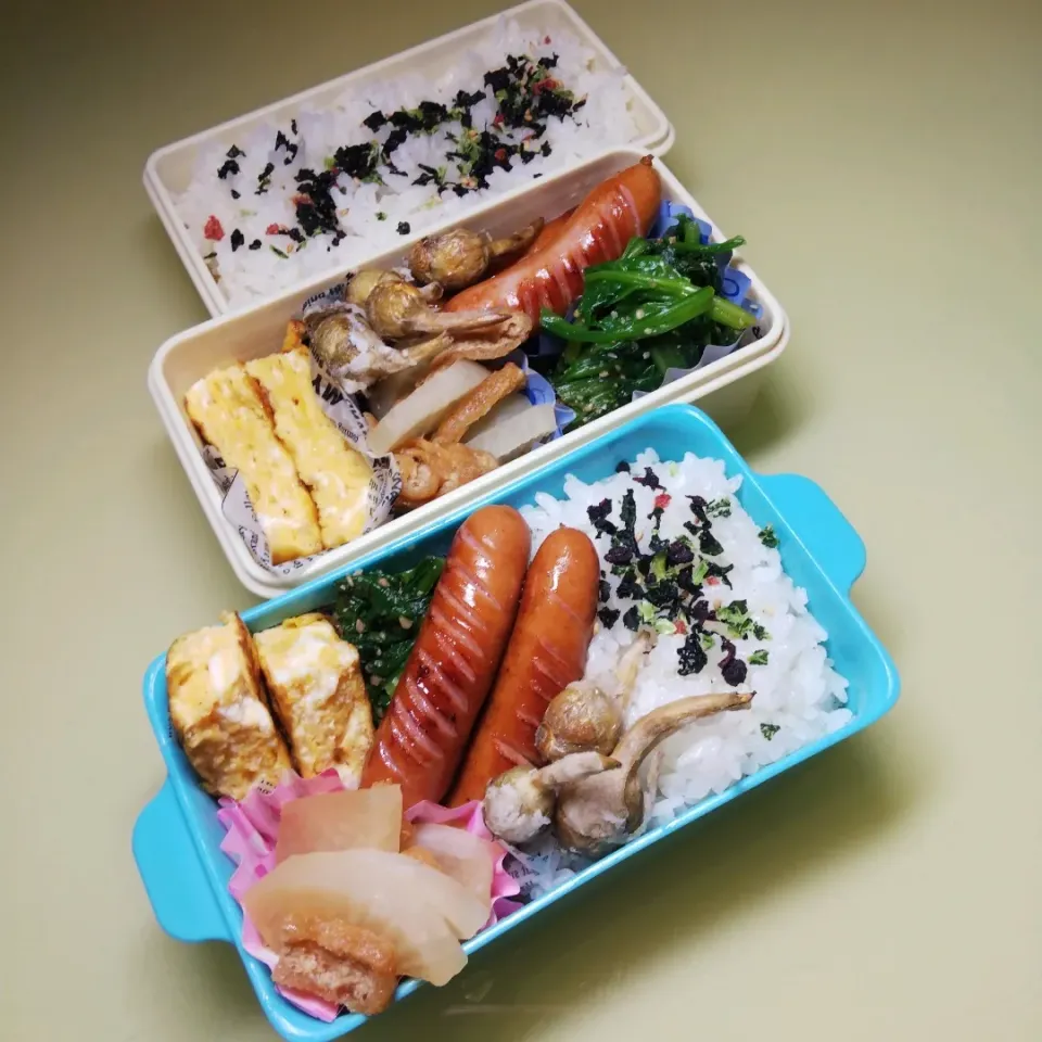 Snapdishの料理写真:11/24 父娘弁当|けろよんさん