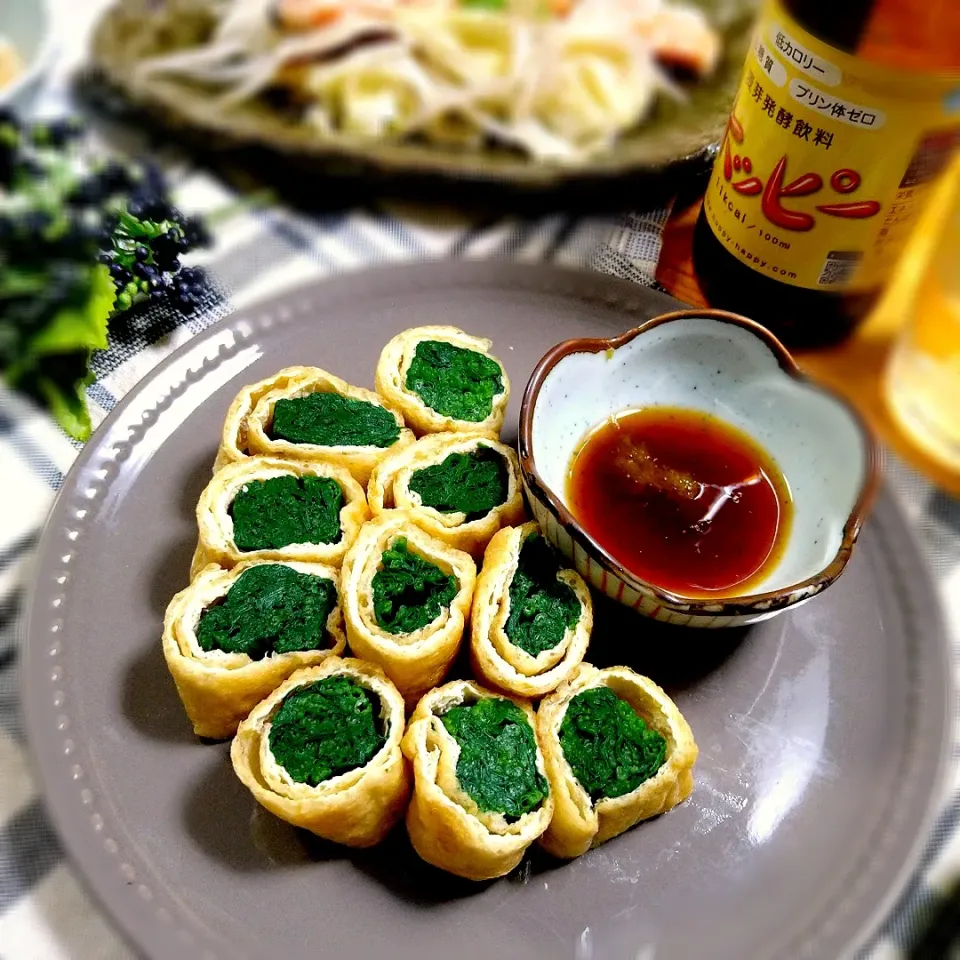 とだともさんの料理 ほうれん草のお揚げ巻き|とまと🍅さん