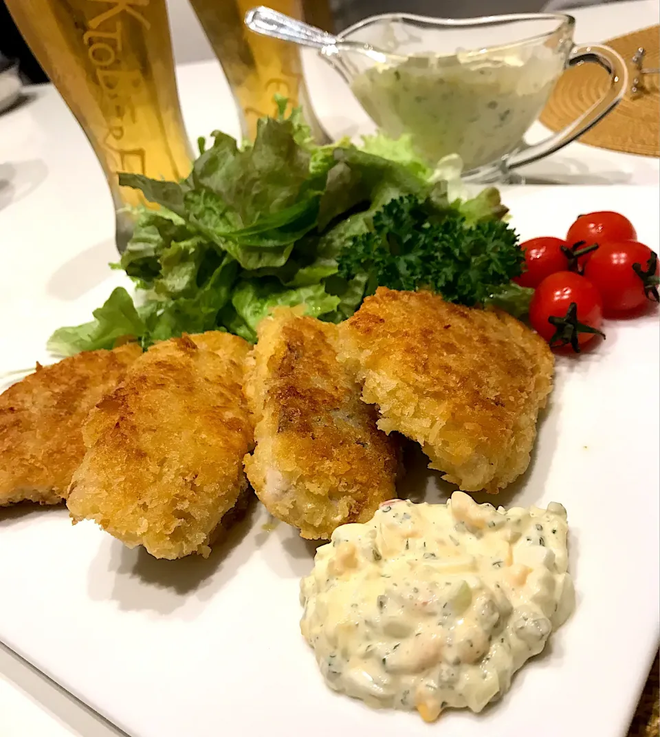 イナダのパン粉焼きタルタルソース➰🍻😋|ナムナムさん